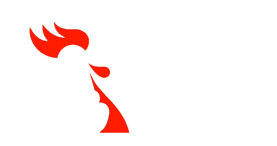 Web Roosters Logo in red color