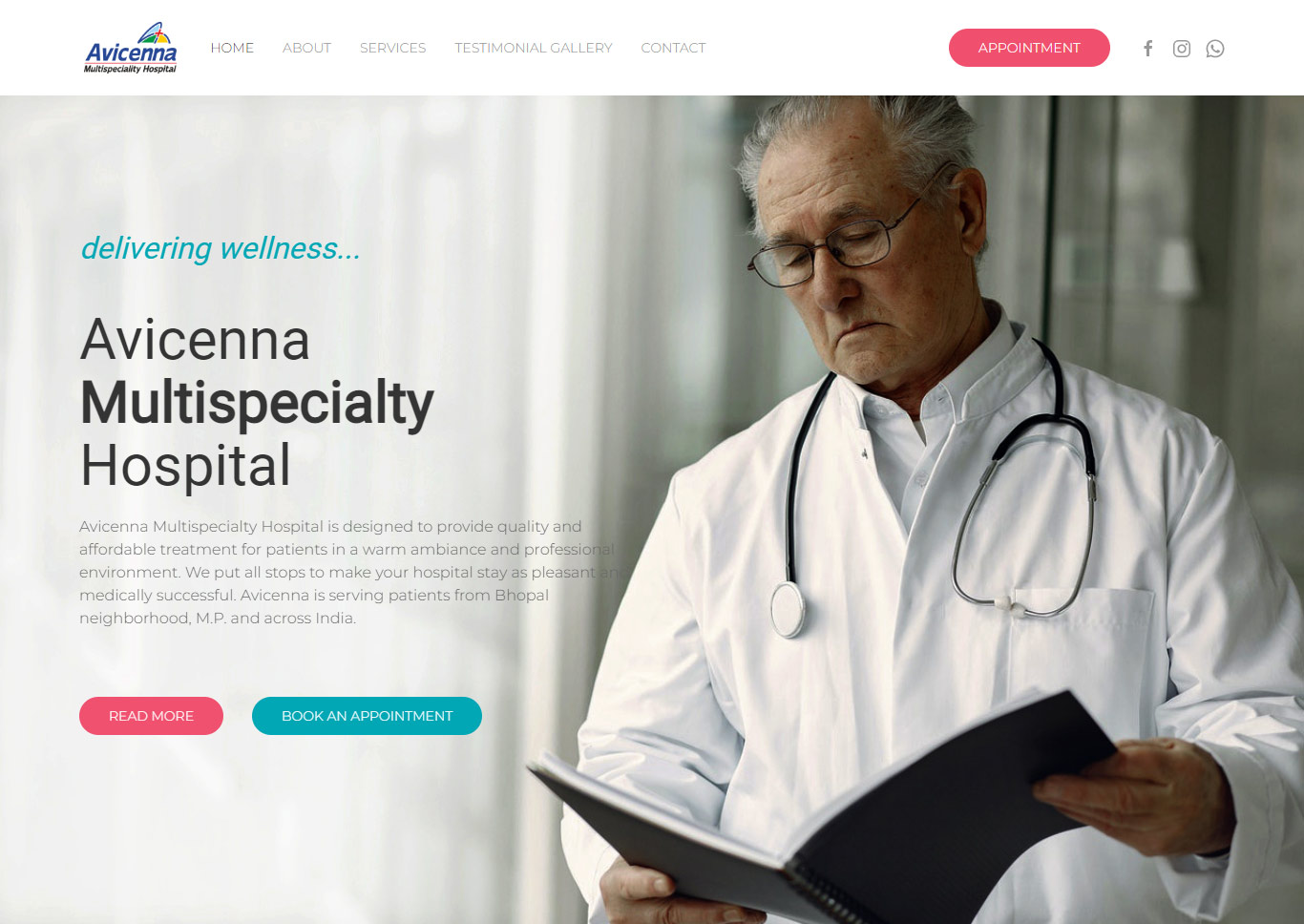 Live Hospital Website